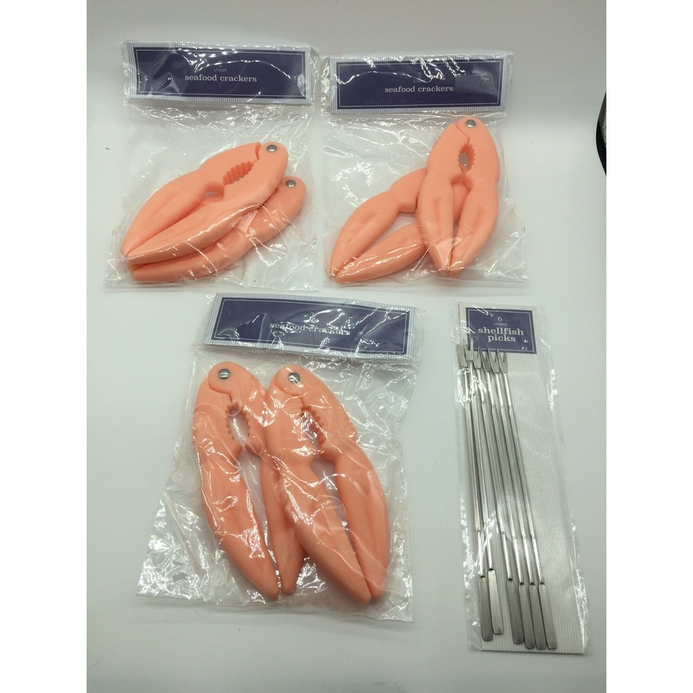 Lot of 6 Lobster Claw‎ Cracker Shellfish picks Seafood Food Serving Tool New